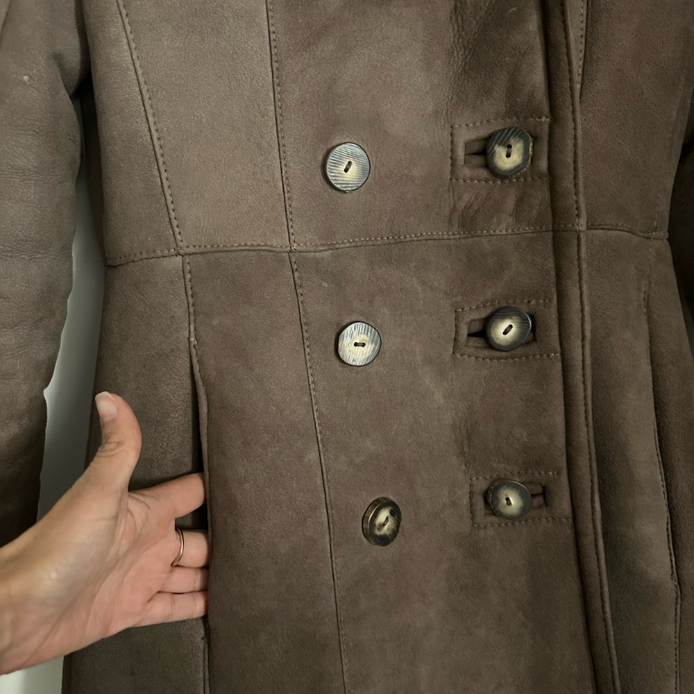 Brown long coat small - Picture 5 of 9